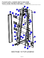 Предварительный просмотр 10 страницы Life Fitness Hammer Strength PLSM Parts List