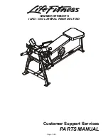 Life Fitness ILRD Parts Manual preview