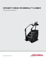 Предварительный просмотр 1 страницы Life Fitness Integrity Series PowerMill Operation Manual