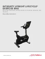 Preview for 1 page of Life Fitness INTEGRITY UPRIGHT LIFECYCLE INCD-SLXX Assembly Instructions Manual