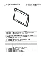 Preview for 3 page of Life Fitness LCD-0201-04 Parts Manual