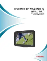 Preview for 1 page of Life Fitness LFTV-15 Operation Manual