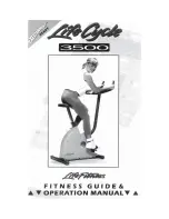 Life Fitness Life Cycle 3500 Fitness Manual & Operation Manual preview