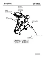 Preview for 1 page of Life Fitness Life Cycle 90C Parts List