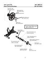 Preview for 4 page of Life Fitness Life Cycle 90C Parts List