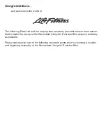 Preview for 2 page of Life Fitness Lifecycle 95R Assembly Instructions Manual