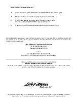 Preview for 8 page of Life Fitness Lifecycle C3 Assembly Instructions Manual