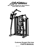 Life Fitness MTFP Parts Manual предпросмотр