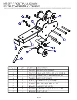 Предварительный просмотр 11 страницы Life Fitness MTSFP Parts List