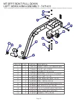 Предварительный просмотр 14 страницы Life Fitness MTSFP Parts List