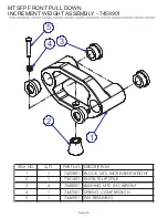 Предварительный просмотр 16 страницы Life Fitness MTSFP Parts List