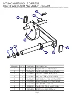 Preview for 8 page of Life Fitness MTSKC Parts List