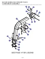 Предварительный просмотр 3 страницы Life Fitness Muti Jungle Handle Accessory Rack MJHAR Parts List