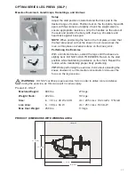 Предварительный просмотр 18 страницы Life Fitness OPTIMA SERIES Owner'S Manual