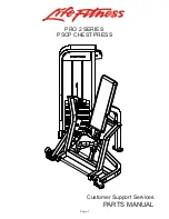 Life Fitness Pro 2 PSCP Parts Manual предпросмотр