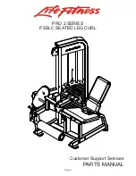 Life Fitness Pro 2 PSSLC Parts Manual preview