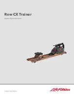 Life Fitness Row CX Trainer Assembly Instructions Manual предпросмотр