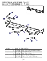 Предварительный просмотр 9 страницы Life Fitness Signature CMDAP Parts List