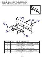 Предварительный просмотр 11 страницы Life Fitness Signature CMDAP Parts List