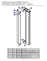 Предварительный просмотр 20 страницы Life Fitness Signature CMDAP Parts List