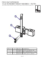 Предварительный просмотр 10 страницы Life Fitness Signature FZCE Parts Manual