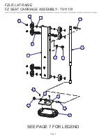 Предварительный просмотр 6 страницы Life Fitness Signature FZLR Parts Manual