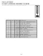 Предварительный просмотр 7 страницы Life Fitness Signature FZLR Parts Manual