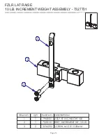 Предварительный просмотр 13 страницы Life Fitness Signature FZLR Parts Manual