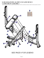 Preview for 3 page of Life Fitness Signature Olympic Incline Bench SOIB Parts List