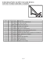 Preview for 10 page of Life Fitness Signature Olympic Incline Bench SOIB Parts List