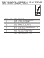 Preview for 8 page of Life Fitness Signature SOBWS Parts List