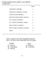 Preview for 2 page of Life Fitness Signature SOFB Parts List