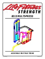 Life Fitness Strength 8215 Assembly Instructions Manual preview