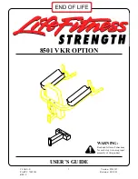 Предварительный просмотр 1 страницы Life Fitness Strength 8501 VKR OPTION User Manual