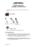 Life Fitness SU50 Assembly Instructions Manual preview