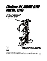 Preview for 1 page of Life Gear 63100 Owner'S Manual