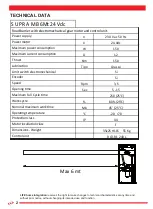 Preview for 2 page of LIFE home integration SUPRA MB 6Mt 24 Vdc Instructions Manual