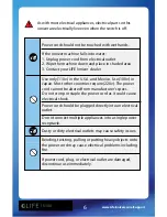 Предварительный просмотр 5 страницы LIFE Ionizer 5100 User Manual