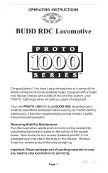 Life-Like Products PROTO 1000 series Operating Instructions Manual предпросмотр