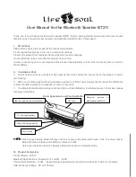 Life 'n soul BT211 User Manual preview