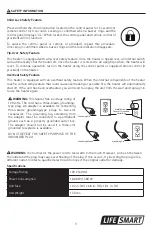 Preview for 5 page of Life Smart HT1153L Manual