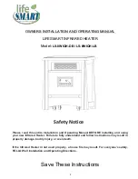 Life Smart LS-8WIQH-DB Owners Installation And Operating Manual предпросмотр