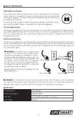 Preview for 5 page of Life Smart R-LS-W6-WIQH-M Manual