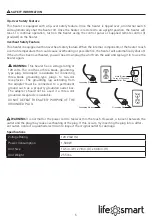 Preview for 5 page of Life Smart XXAC3004US Manual