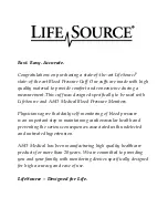 Preview for 2 page of Life Sourse UA-279 Trilingual Instruction Manual