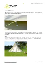 Предварительный просмотр 6 страницы Life Under Canvas 3m Bell Tent Care And Instructions