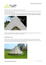 Предварительный просмотр 7 страницы Life Under Canvas 3m Bell Tent Care And Instructions