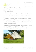 Предварительный просмотр 5 страницы Life Under Canvas Awning Care And Instructions