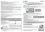 Preview for 1 page of Life 39.LED0611 User Manual