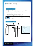 Preview for 12 page of Life Ionizer 7500 User Manual